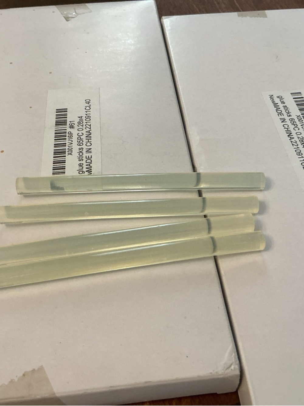 Clear Hot Glue Sticks - two pack 65 pieces